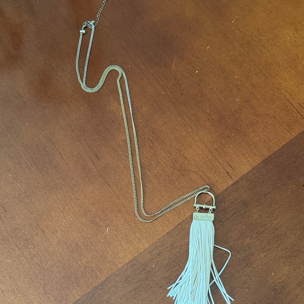 Elegant Gold Tassel Necklace